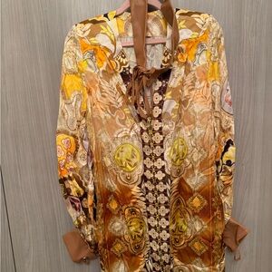 Alexis Multicolor Dress with Leather Belt